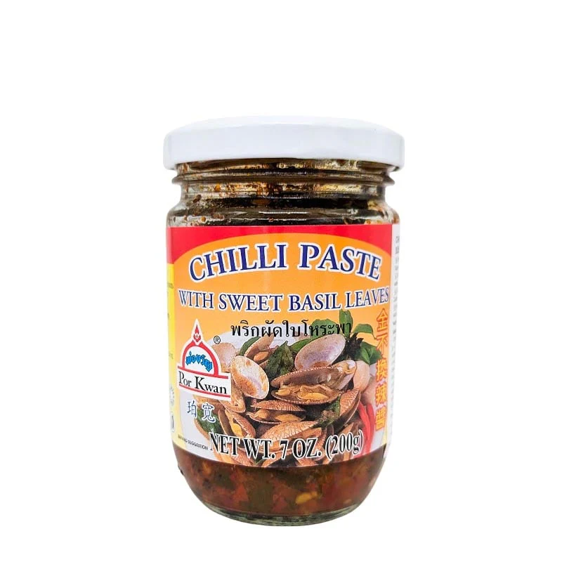 Chilipaste mit Thai-Basilikum (Sweet Basil) 200g