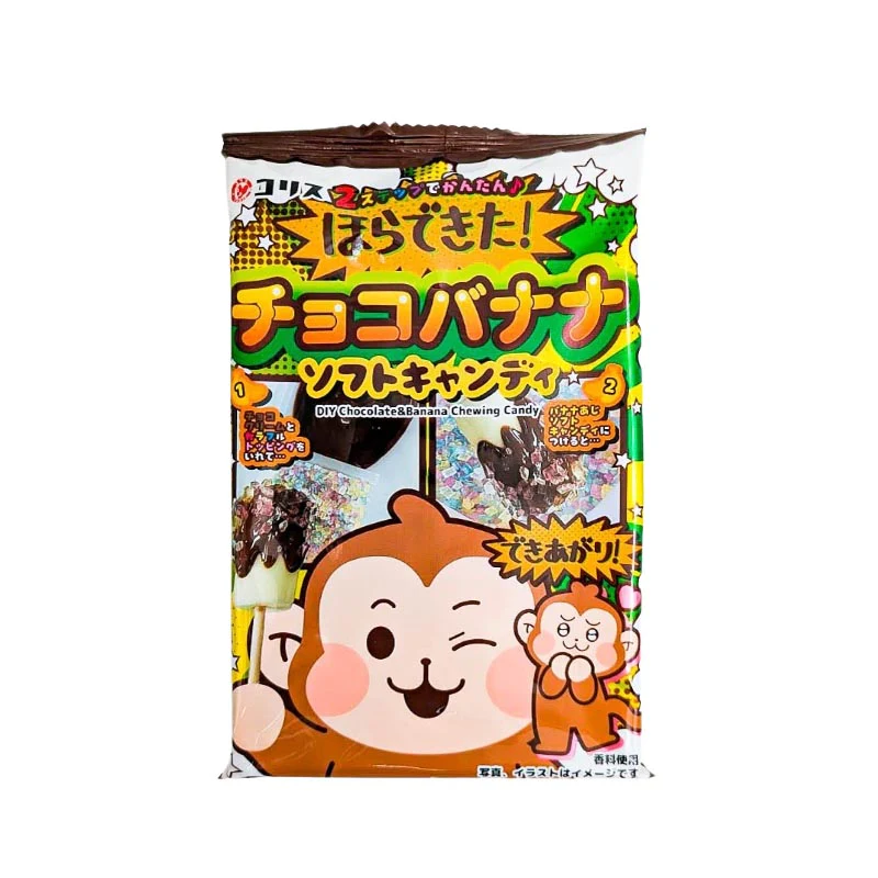 Coris Doppa Bananer in Schokolade & Streusel DIY Japanische Süßigkeiten