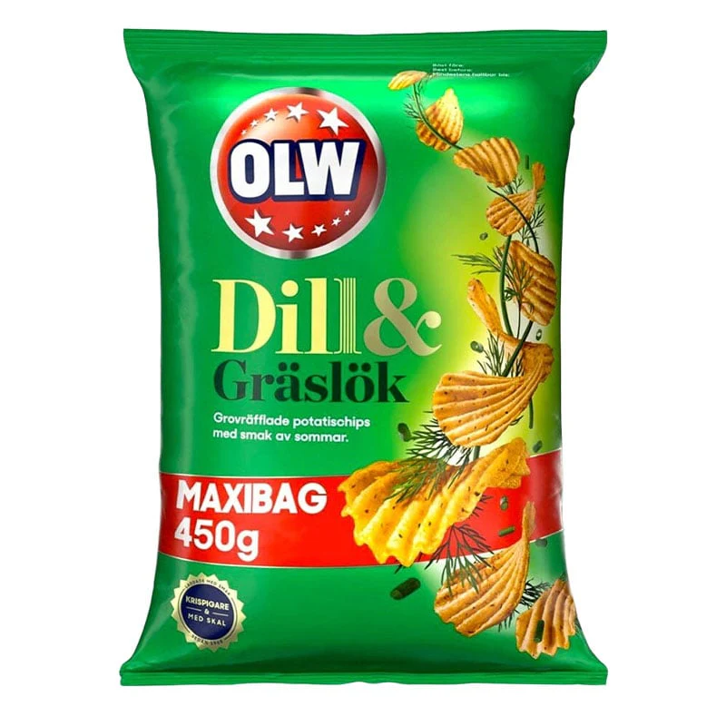 Dill & Schnittlauch-Chips OLW Maxibag 450g