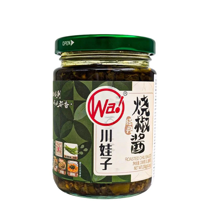 Geröstete grüne Chilisauce „Crispy Chili in Oil“ Chuanwazi 235 g