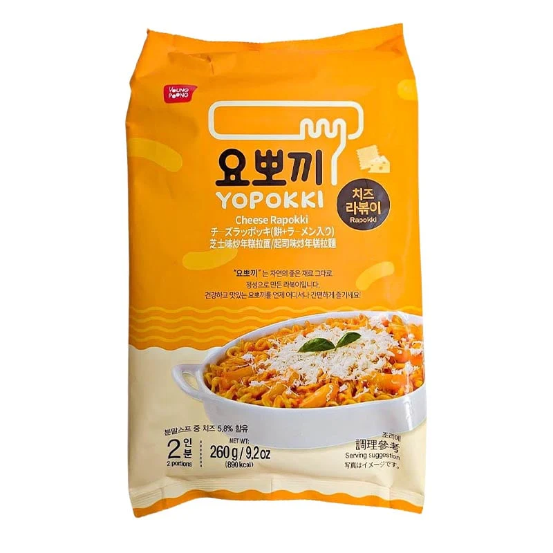 Instant Rabokki Rice Cakes & Nudeln Cheese Yopokki 260g