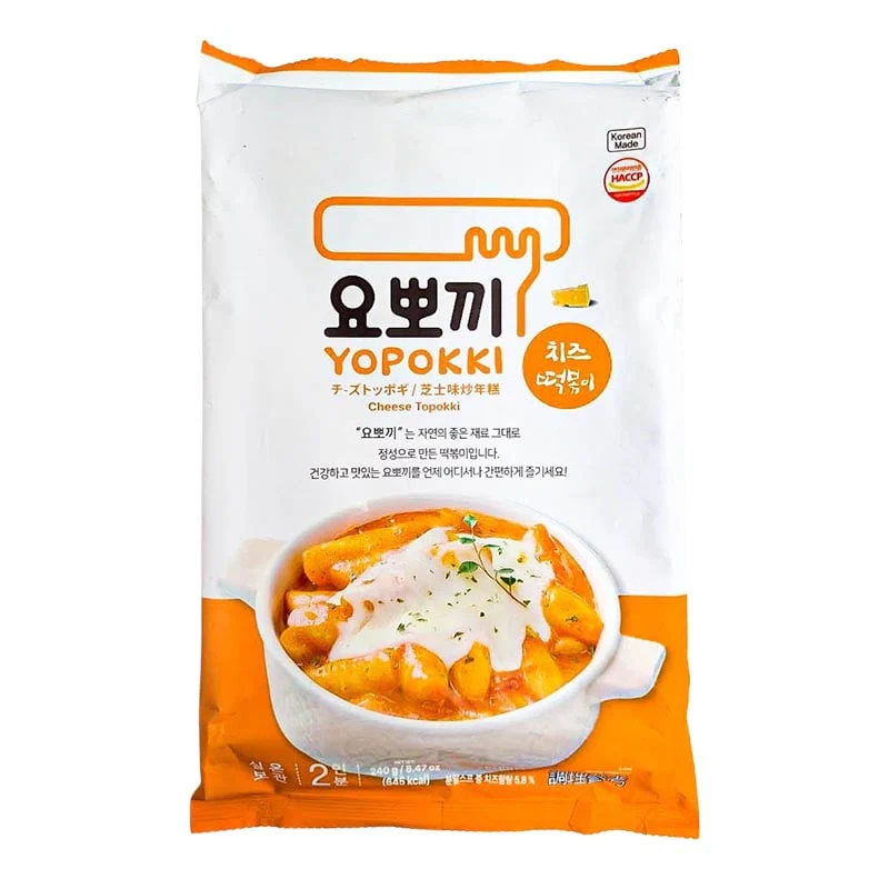 Instant Rice Cake mit fertiger Sauce Tteokbokki Cheese Yopokki 240g