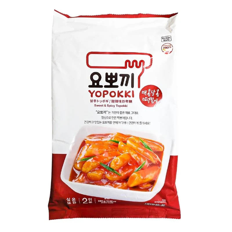 Instant Rice Cake mit fertiger Sauce Tteokbokki Yopokki Großpackung 280g