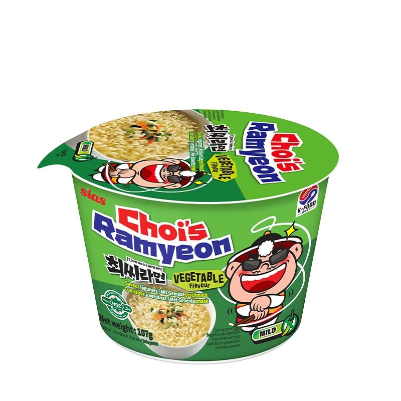 Instantnudeln Bowl Gemüse Choi’s Ramyeon