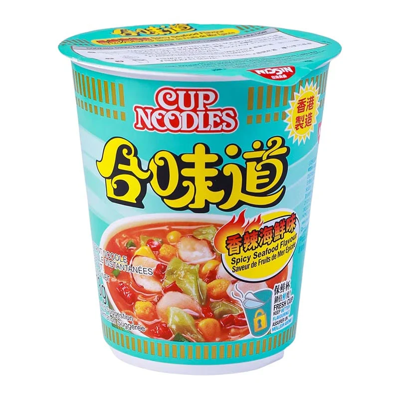 Nissin Nudel-Tasse Scharfe Meeresfrüchte