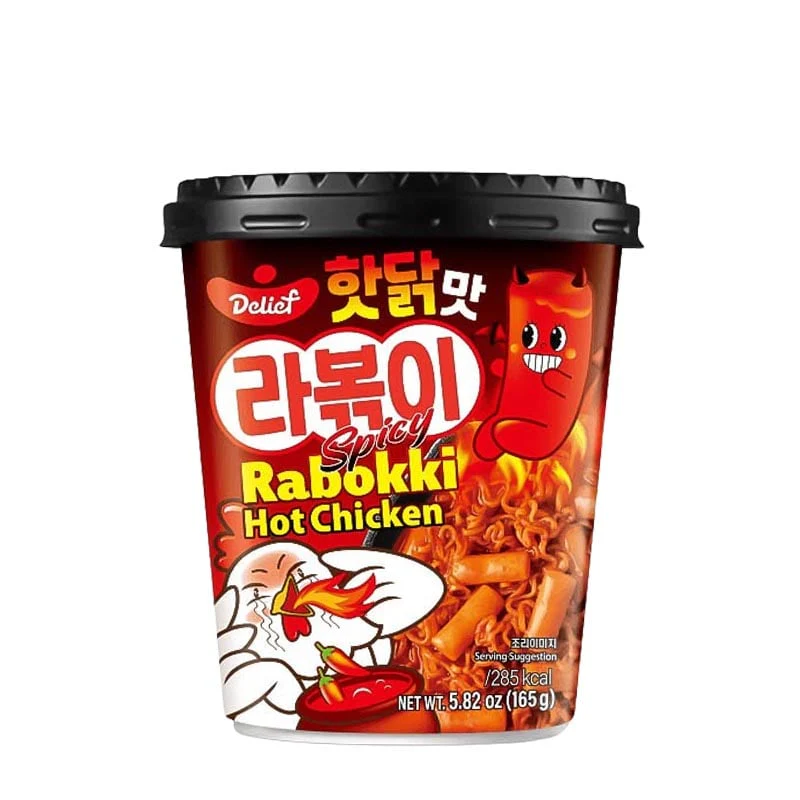 Rabokki Hot Chicken Reiskuchen & Nudeln Delief 165g
