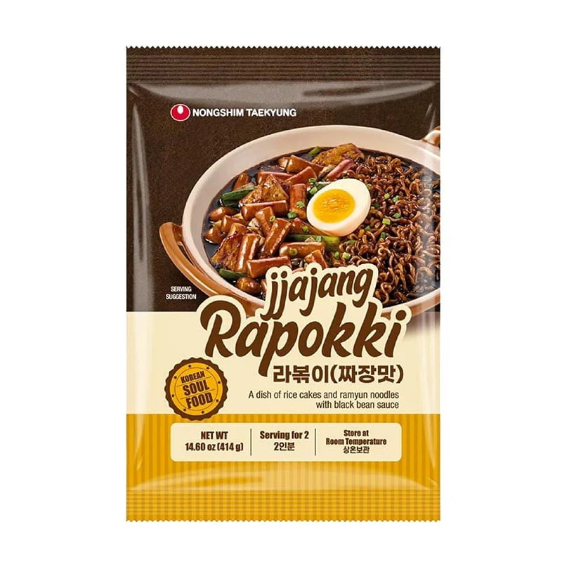Rabokki Jjajang Rice Cakes & Nudeln Nongshim 2 Portionen