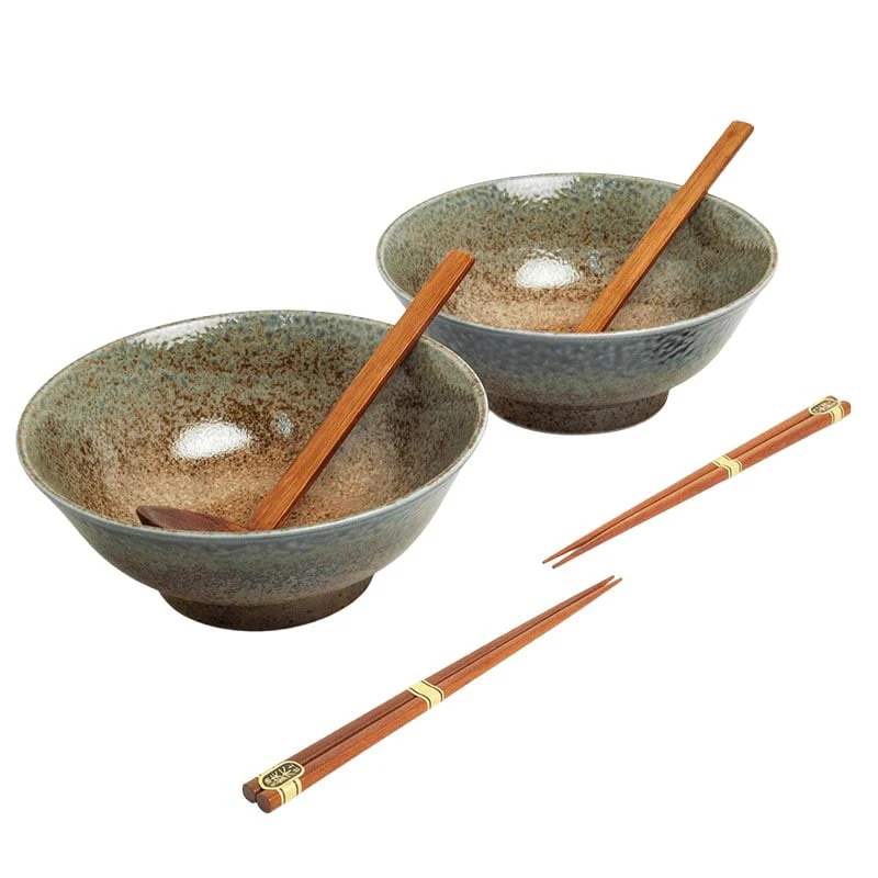 Ramen-Set Essstäbchen & Löffel Ki