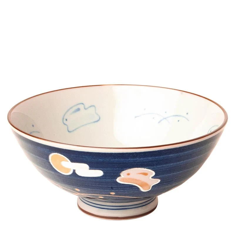 Reis- und Suppenschale japanisch Hase & Mond 14cm