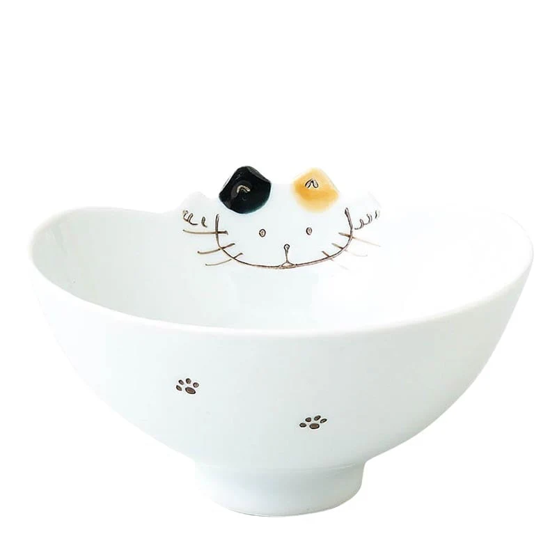Reisschale Hasamiyaki Neko 11,5cm