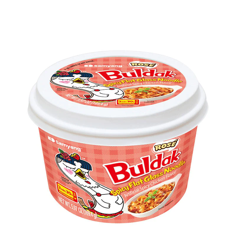 Samyang Flat Glass Noodles Rosé Bowl
