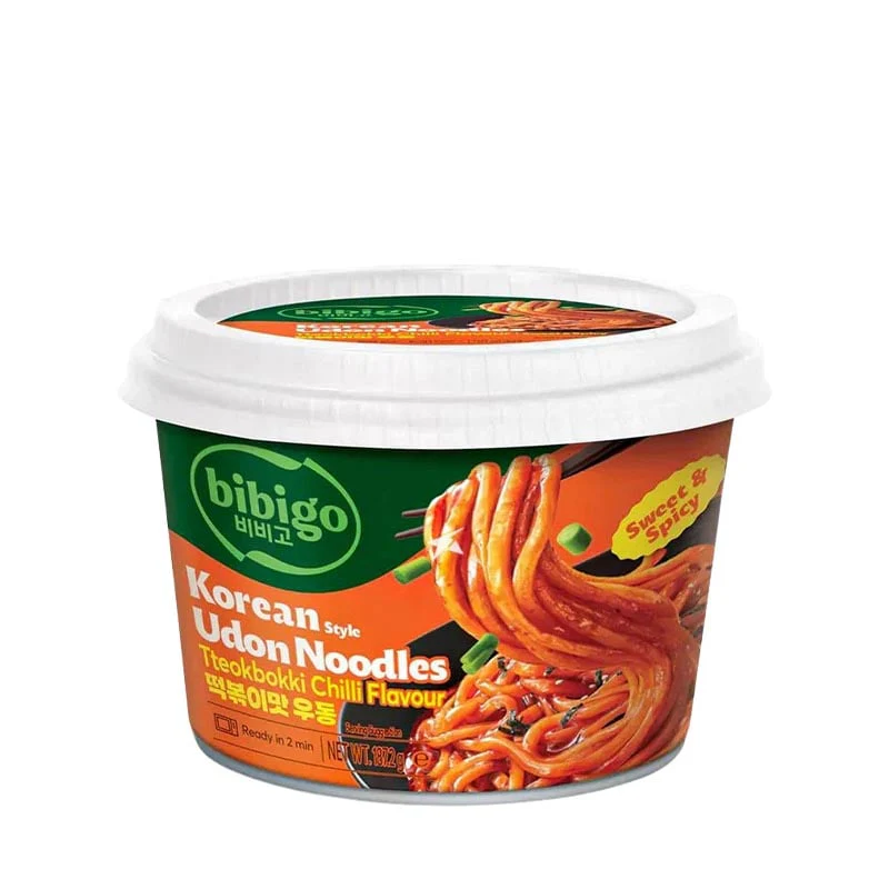 Udon-Bowl mit Tteokbokki-Geschmack